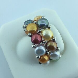 NWOT multi color pearl  ring on sale